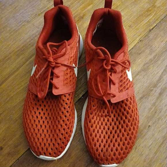 Nike Other - Nike Shoes Youth Size 6.5Y Running Sneakers 705485-601 Red Mesh Low Top